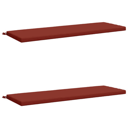 vidaXL 2-Piece Bench Cushions SOEST 2 pcs 100% Polyester Red
