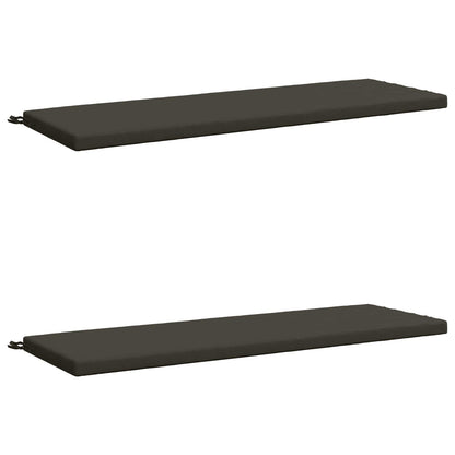 vidaXL 2-Piece Bench Cushions SOEST 2 pcs 100% Polyester Anthracite