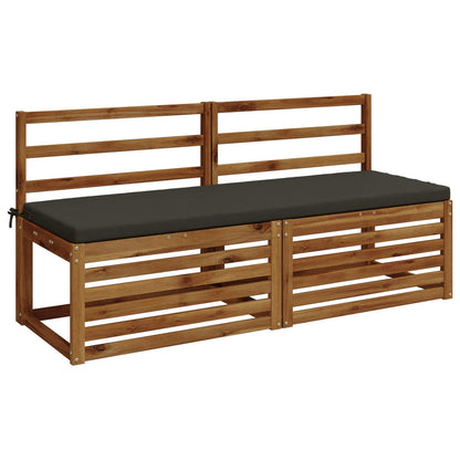 vidaXL 2-Piece Bench Cushions SOEST 2 pcs 100% Polyester Anthracite