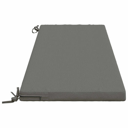 vidaXL Bench Cushions SOEST 2 pcs 100% Polyester Grey 150 x 50 x 5 cm
