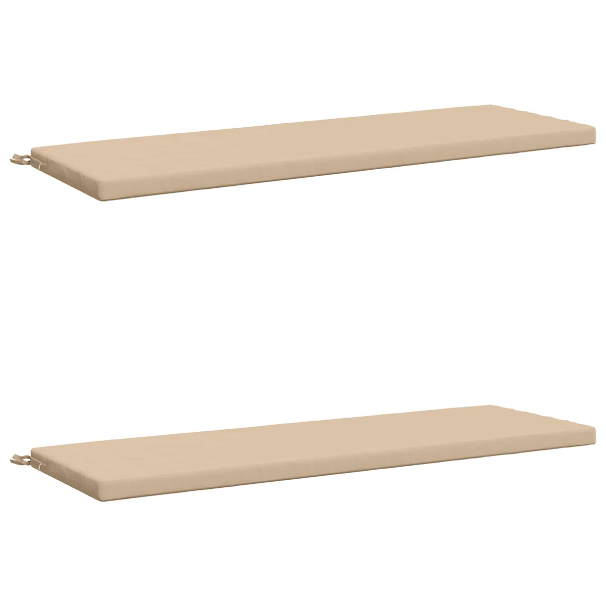 vidaXL 2-Piece Bench Cushions SOEST 2 pcs 100% Polyester Cream