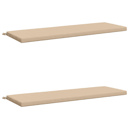 vidaXL 2-Piece Bench Cushions SOEST 2 pcs 100% Polyester Cream