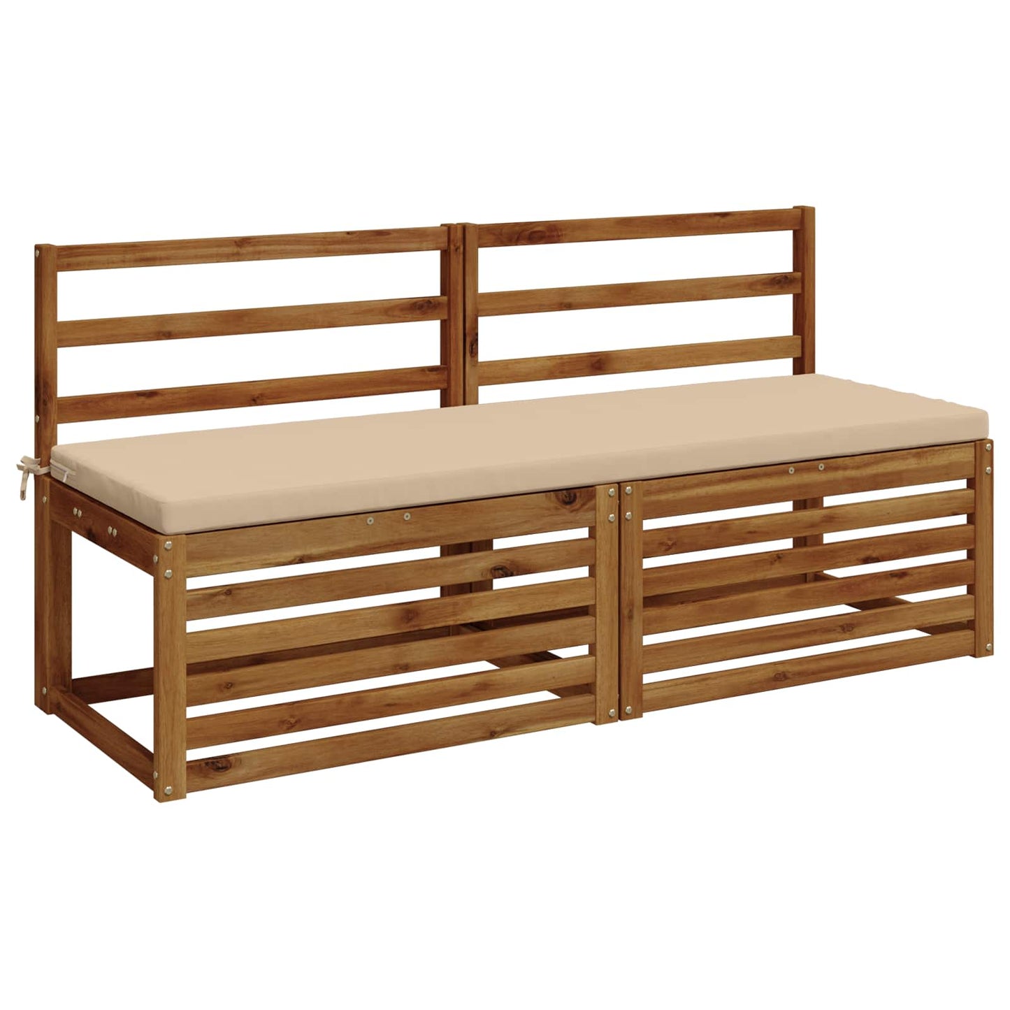 vidaXL 2-Piece Bench Cushions SOEST 2 pcs 100% Polyester Cream