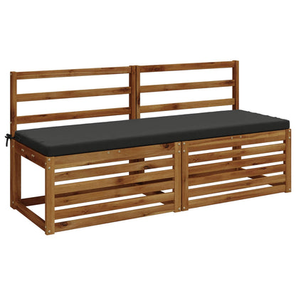 vidaXL 2-Piece Bench Cushions SOEST 2 pcs 100% Polyester Anthracite