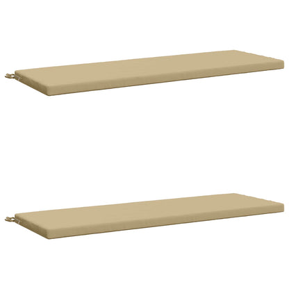 vidaXL 2-Piece Bench Cushions SOEST 2 pcs 100% Polyester Beige