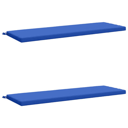 vidaXL 2-Piece Bench Cushions SOEST 2 pcs 100% Polyester Royal Blue