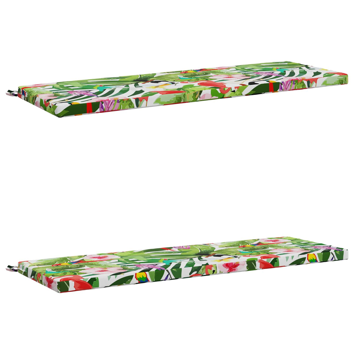 vidaXL 2-Piece Bench Cushions SOEST 2 pcs 100% Polyester Multicolour