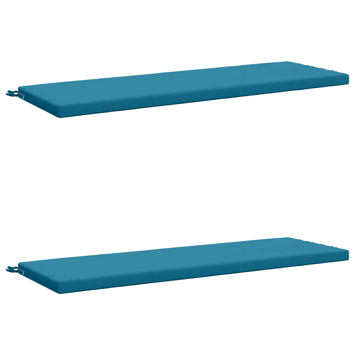 vidaXL 2-Piece Bench Cushions SOEST 2 pcs 100% Polyester Light Blue