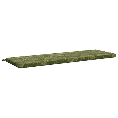vidaXL 2-Piece Bench Cushions SOEST 2 pcs 100% Polyester Leaf Design