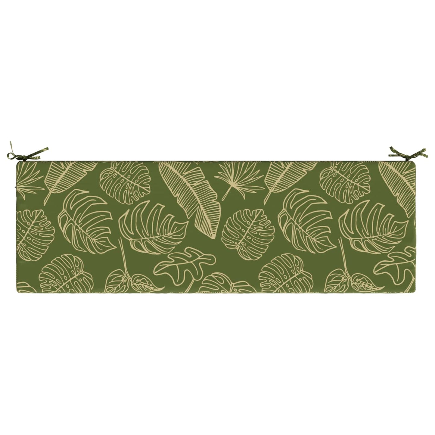 vidaXL 2-Piece Bench Cushions SOEST 2 pcs 100% Polyester Leaf Design
