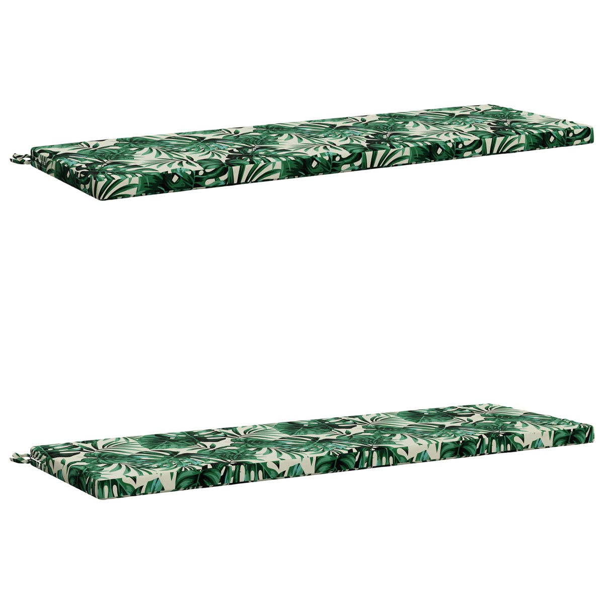 vidaXL 2-Piece Bench Cushions SOEST 2 pcs 100% Polyester Leaf Pattern