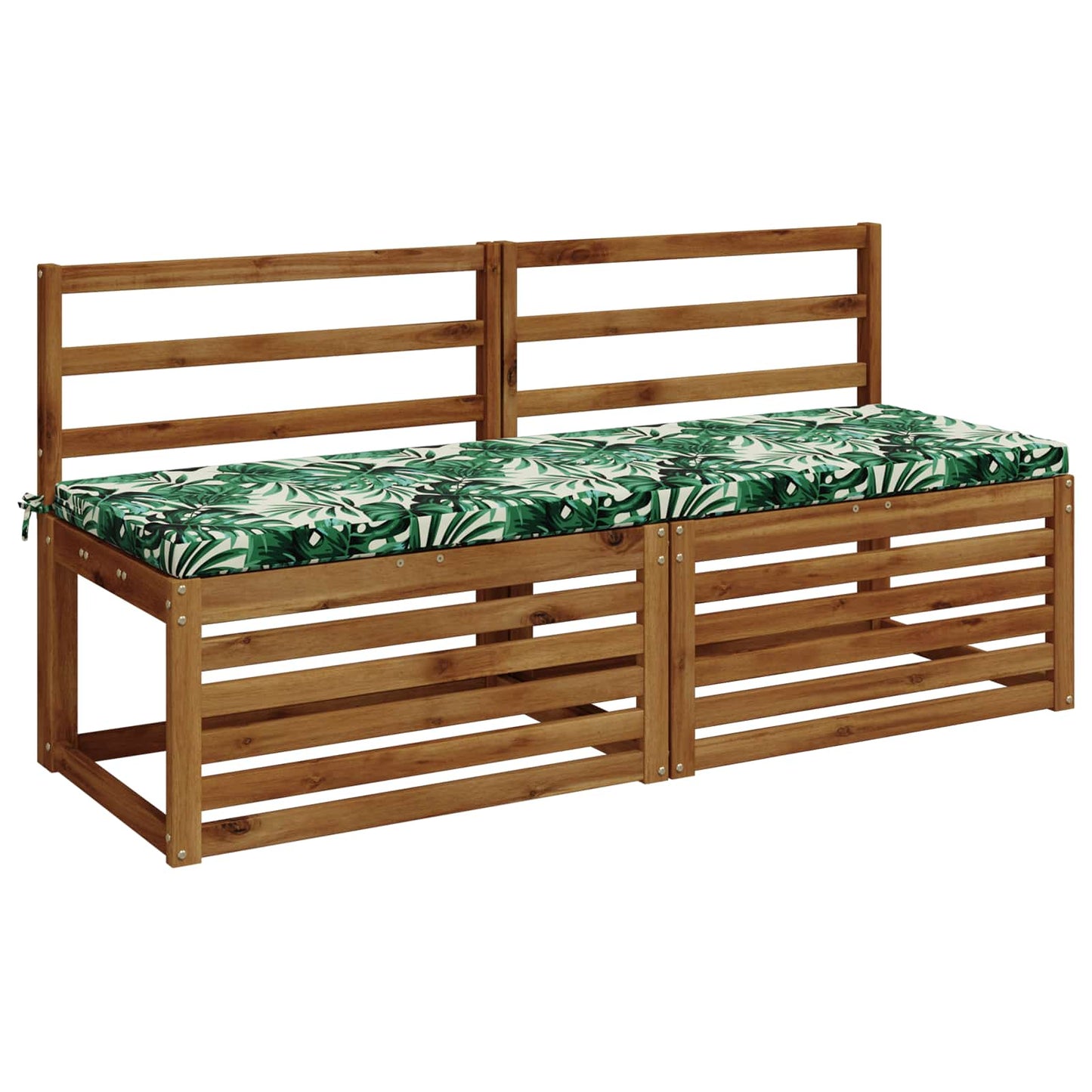 vidaXL 2-Piece Bench Cushions SOEST 2 pcs 100% Polyester Leaf Pattern