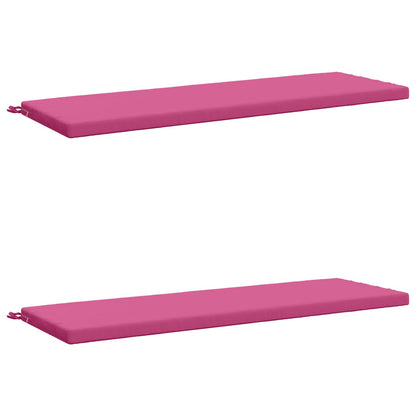 vidaXL 2-Piece Bench Cushions SOEST 2 pcs 100% Polyester Pink