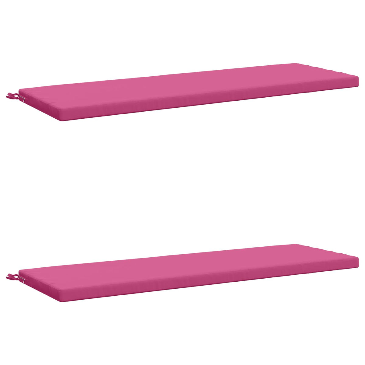 vidaXL Bench Cushions SOEST 2 pcs 100% Polyester Pink 150 x 50 x 5 cm