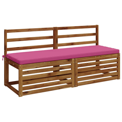 vidaXL 2-Piece Bench Cushions SOEST 2 pcs 100% Polyester Pink
