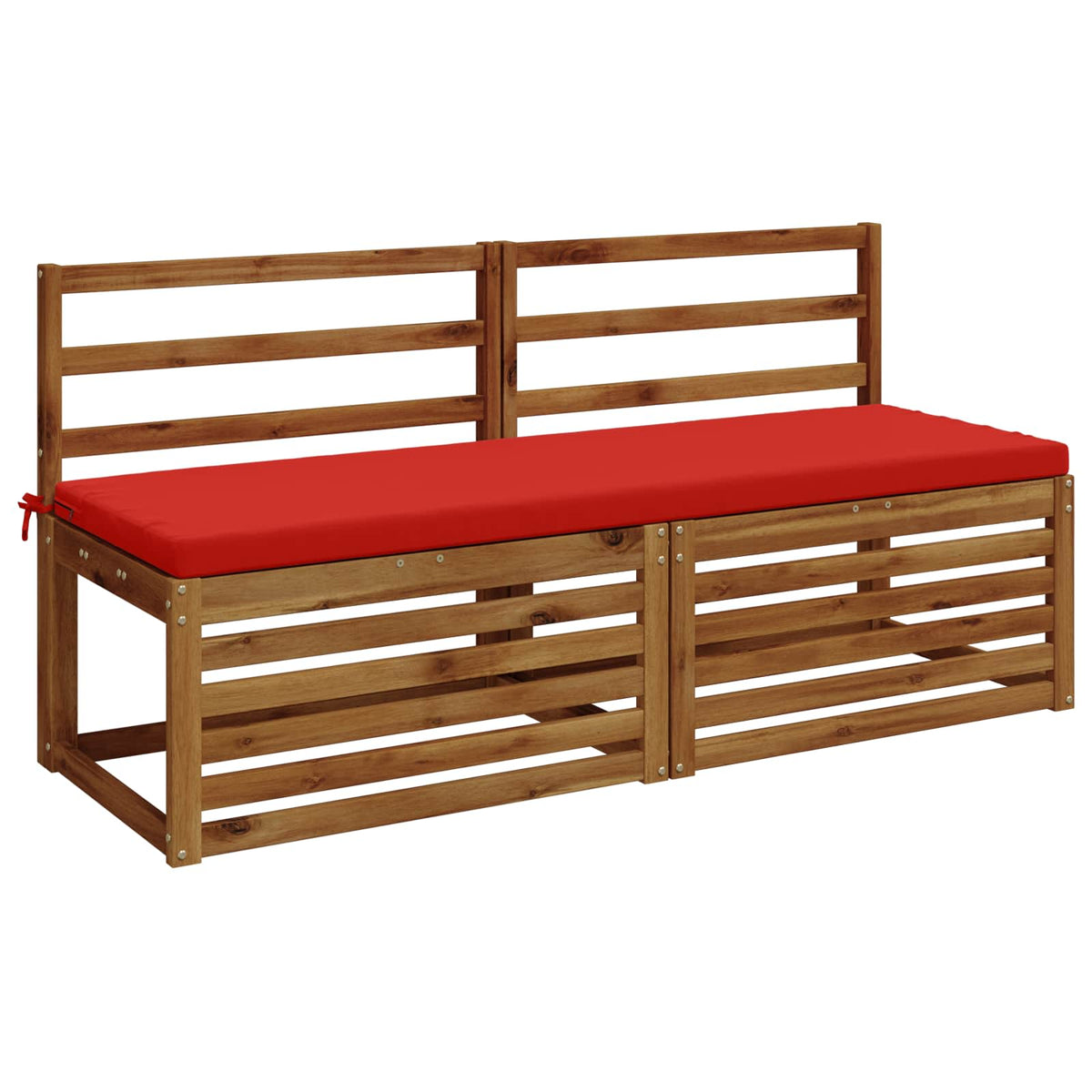 vidaXL Bench Cushion SOEST 100% Polyester Red 150 x 50 x 5 cm
