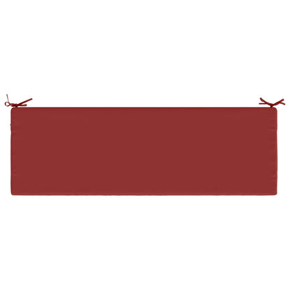 vidaXL 2-Piece Bench Cushions SOEST 2 pcs 100% Polyester Wine Red