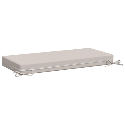 vidaXL 2-Piece Bench Cushions SOEST 2 pcs 100% Polyester White