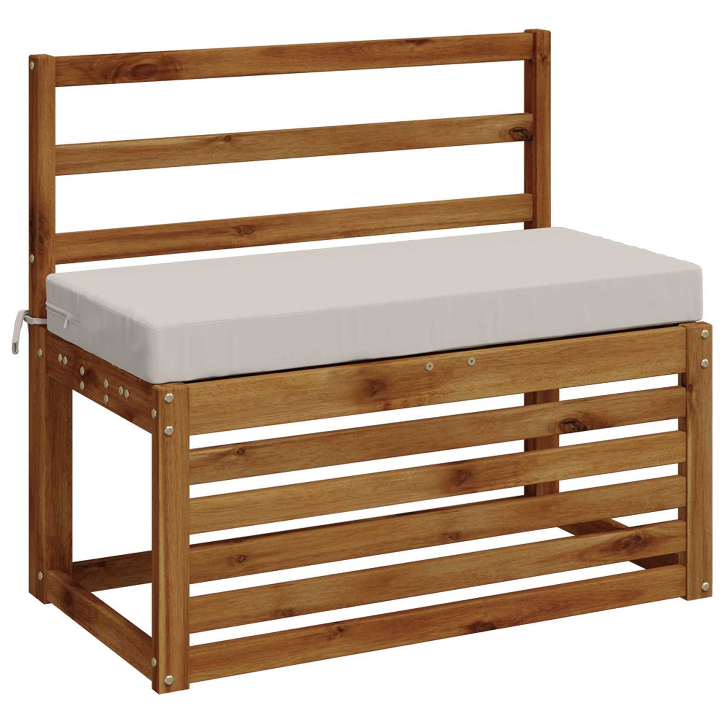 vidaXL 2-Piece Bench Cushions SOEST 2 pcs 100% Polyester White