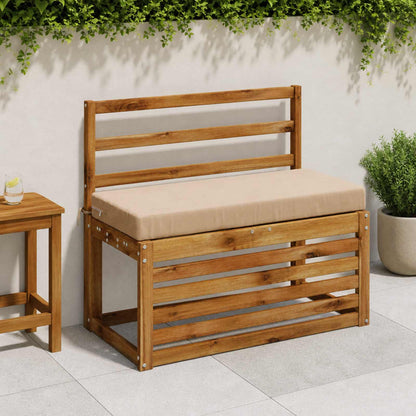 vidaXL Bench Cushions SOEST 2 pcs 100% Polyester Sand 80 x 40 x 8 cm