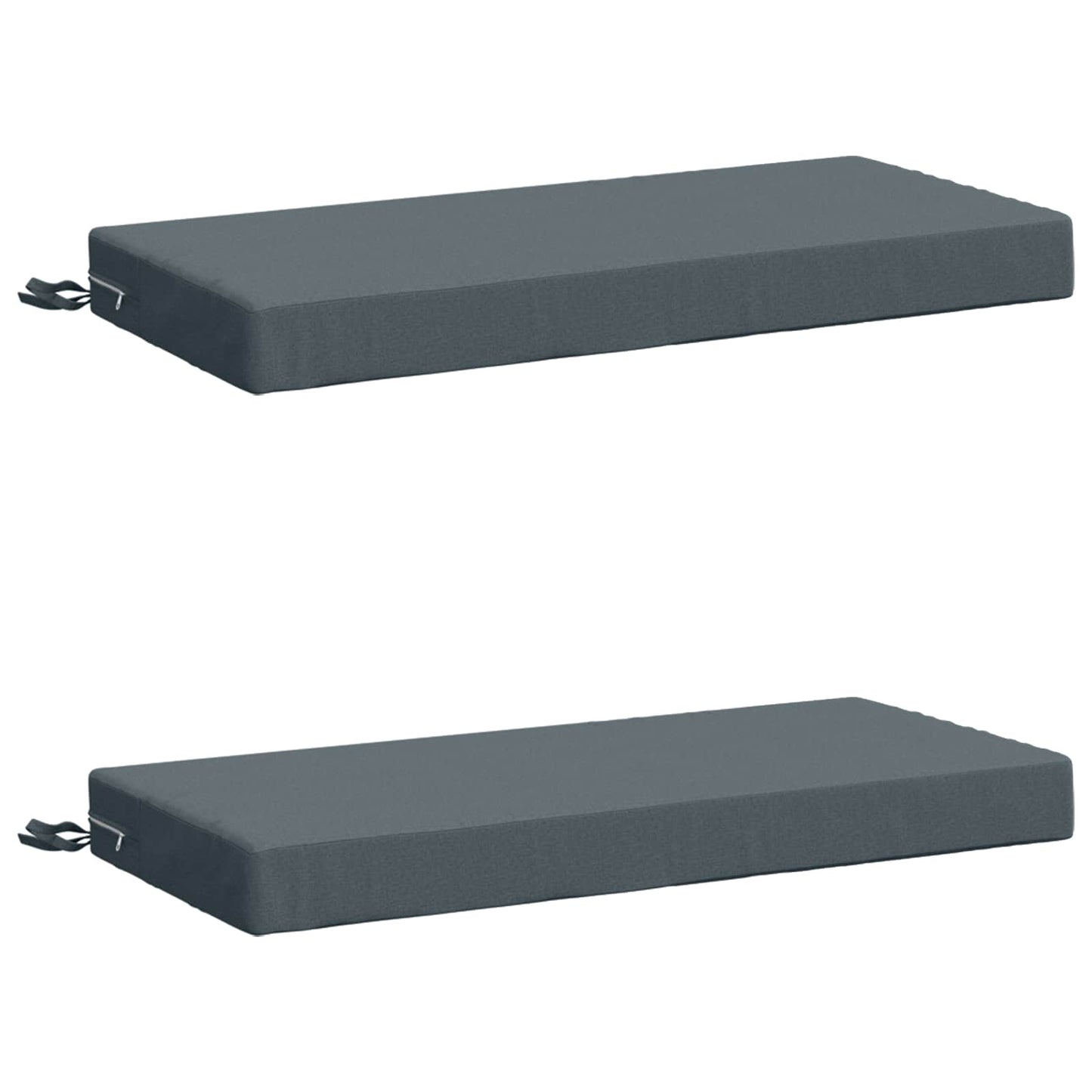 vidaXL 2-Piece Bench Cushions SOEST 2 pcs 100% Polyester Blue