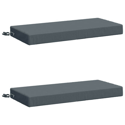 vidaXL 2-Piece Bench Cushions SOEST 2 pcs 100% Polyester Blue