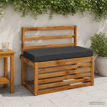 vidaXL Bench Cushion SOEST 100% Polyester Dark Blue 60 x 40 x 8 cm