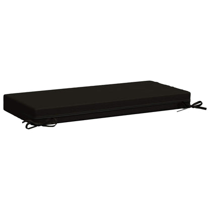 vidaXL Bench Cushion SOEST 100% Polyester Black 60 x 40 x 8 cm