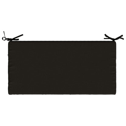 vidaXL Bench Cushion SOEST 100% Polyester Black 60 x 40 x 8 cm