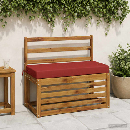 vidaXL Bench Cushion SOEST 100% Polyester Red 60 x 40 x 8 cm