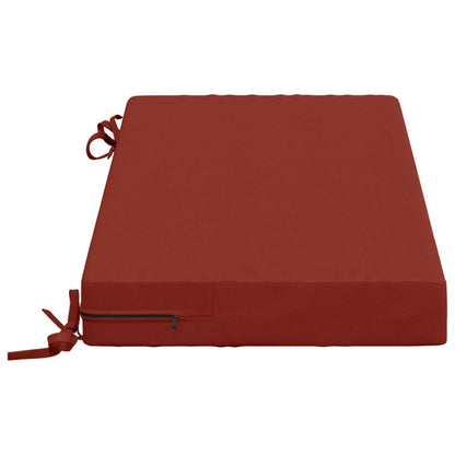 vidaXL Bench Cushion SOEST 100% Polyester Red 60 x 40 x 8 cm