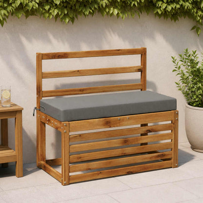 vidaXL Bench Cushions SOEST 2 pcs 100% Polyester Grey 80 x 40 x 8 cm