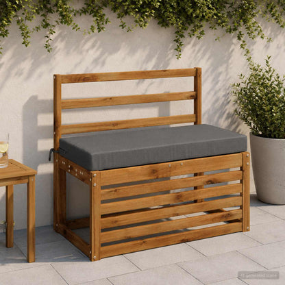 vidaXL Bench Cushion SOEST 100% Polyester Grey 60 x 40 x 8 cm