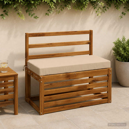 vidaXL 2-Piece Bench Cushions SOEST 2 pcs 100% Polyester Cream