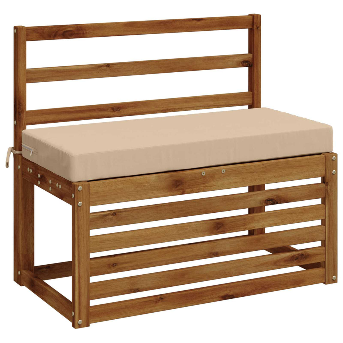 vidaXL 2-Piece Bench Cushions SOEST 2 pcs 100% Polyester Cream