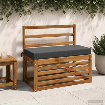 vidaXL Bench Cushion SOEST 100% Polyester Anthracite 80 x 40 x 8 cm