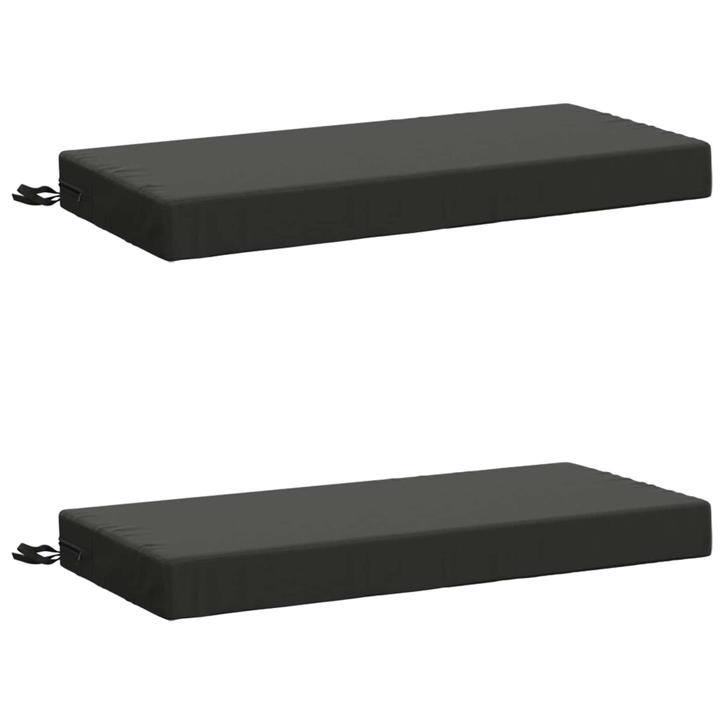 vidaXL 2-Piece Bench Cushions SOEST 2 pcs 100% Polyester Anthracite