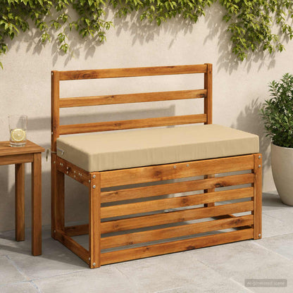 vidaXL 2-Piece Bench Cushions SOEST 2 pcs 100% Polyester Beige