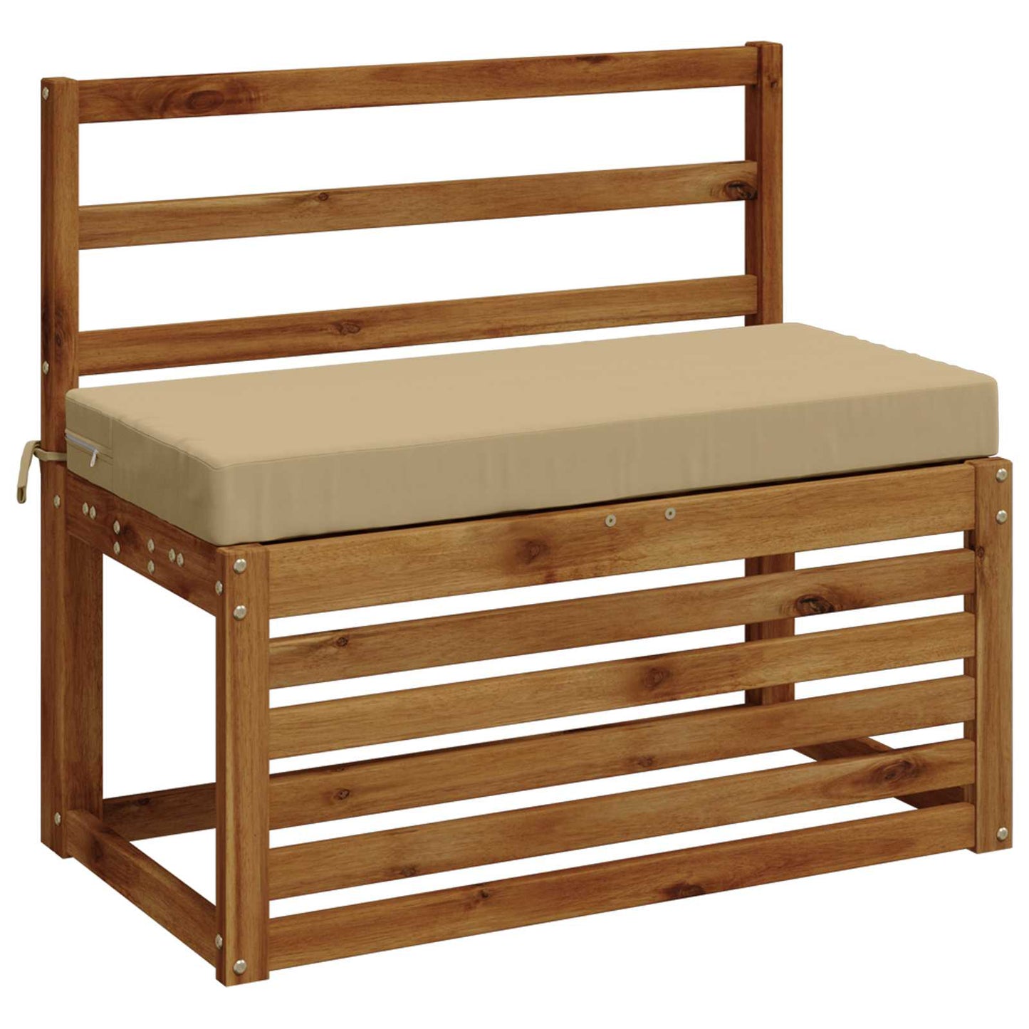 vidaXL Bench Cushion SOEST 100% Polyester Beige 60 x 40 x 8 cm