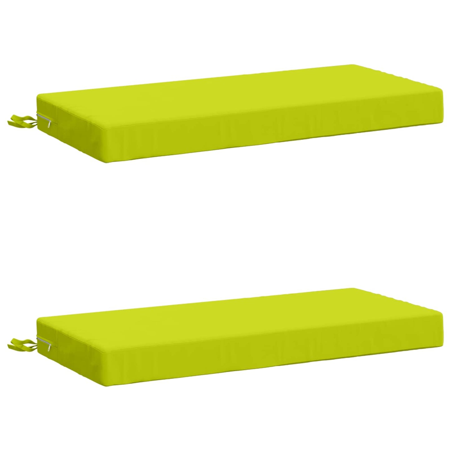 vidaXL 2-Piece Bench Cushions SOEST 2 pcs 100% Polyester Bright Green