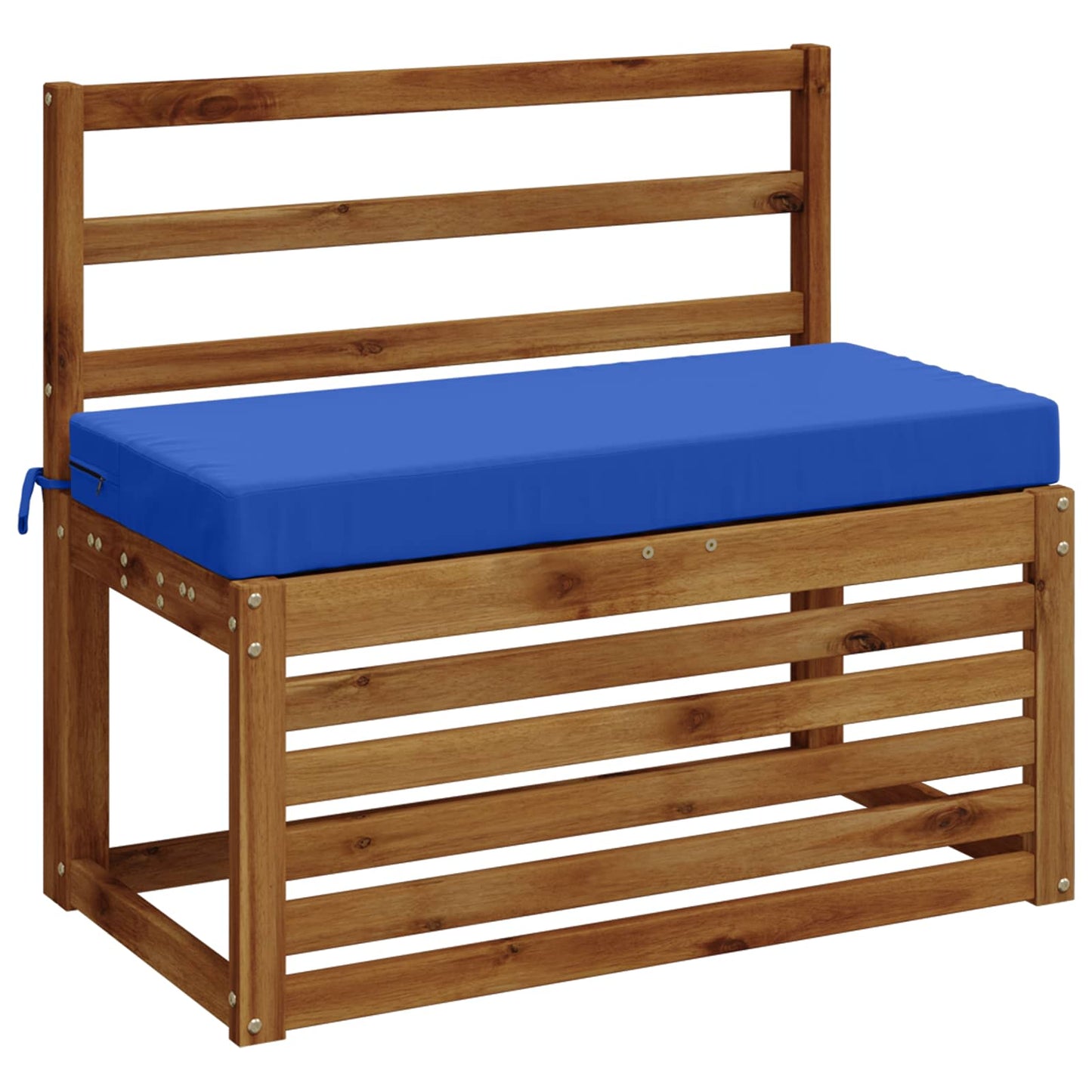 vidaXL Bench Cushion SOEST 100% Polyester Royal Blue 60 x 40 x 8 cm
