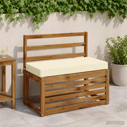 vidaXL Bench Cushion SOEST 100% Polyester Cream 80 x 40 x 8 cm