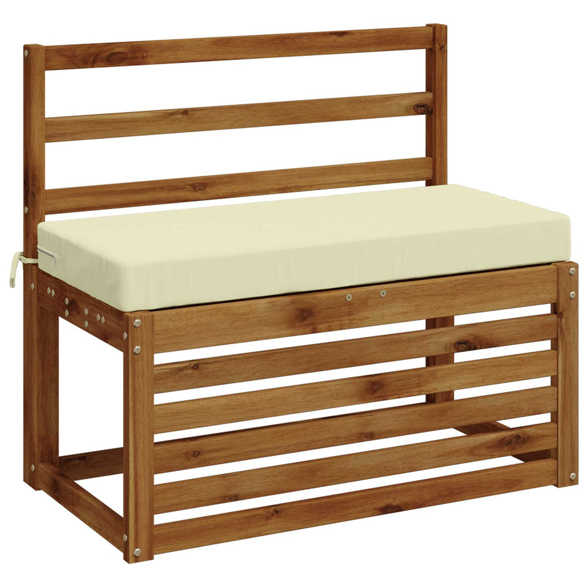 vidaXL Bench Cushion SOEST 100% Polyester Cream 60 x 40 x 8 cm