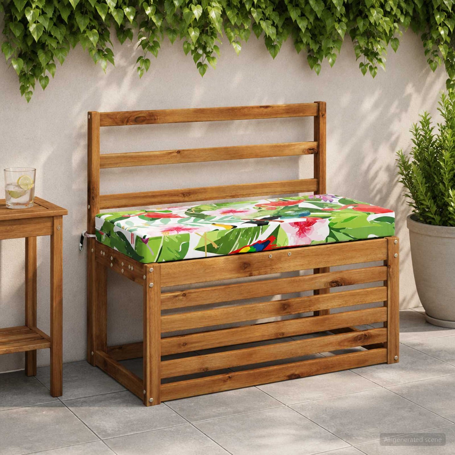 vidaXL Bench Cushion SOEST 100% Polyester Multicolour 80 x 40 x 8 cm