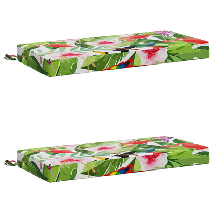 vidaXL 2-Piece Bench Cushions SOEST 2 pcs 100% Polyester Multicolour
