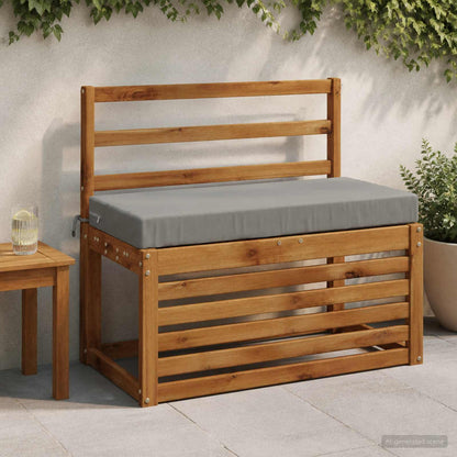 vidaXL Bench Cushion SOEST 100% Polyester Grey 80 x 40 x 8 cm