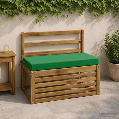 vidaXL 2-Piece Bench Cushions SOEST 2 pcs 100% Polyester Green