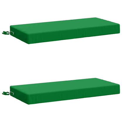 vidaXL 2-Piece Bench Cushions SOEST 2 pcs 100% Polyester Green