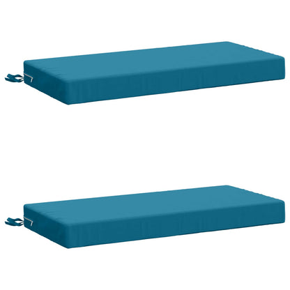 vidaXL 2-Piece Bench Cushions SOEST 2 pcs 100% Polyester Light Blue