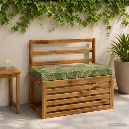 vidaXL 2-Piece Bench Cushions SOEST 2 pcs 100% Polyester Leaf Design